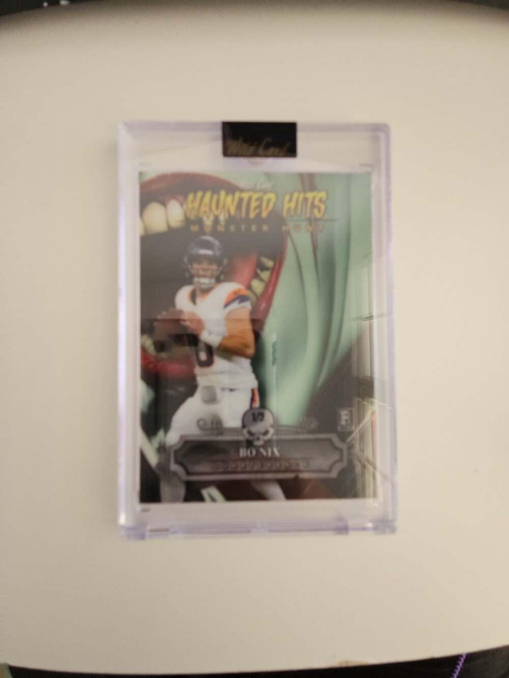 2024 Wild Card Haunted Hits Monster Hunt Bo Nix Rookie Card 1/5 Serial Numbered